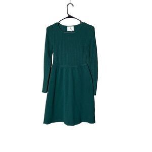 Express Green Ribbed Sweater Dress Size XS‎